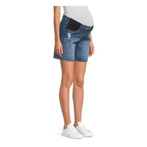 Maternity Jean Shorts Medium Bermuda Brand New  Time and Tru